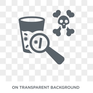 Su kaynaklı hastalıklar simgesi. Trendy düz vektör hastalıkları koleksiyonundan şeffaf arka plan üstünde kutsal kişilerin resmi su kaynaklı hastalıklar. Yüksek kaliteli su kaynaklı hastalıklar simge kullanımı web ve mobil için dolu