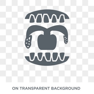 Strep boğaz simgesi. Trendy düz vektör Strep boğaz hastalıkları koleksiyonundan şeffaf arka plan simgesi. Yüksek kaliteli dolu Strep boğaz simge kullanımı için web ve hareket eden