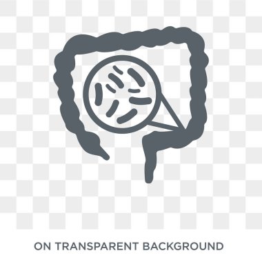 Shigellosis simgesi. Trendy düz vektörel hastalıklar koleksiyonundan şeffaf arka plan üstünde kutsal kişilerin resmi Shigellosis. Shigellosis simge kullanımı web ve mobil için yüksek kaliteli dolu