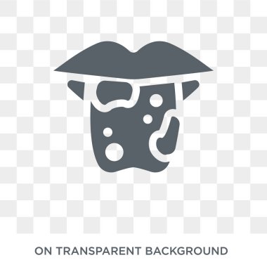 Kızıl hastalığı simgesi. Trendy düz vektör hastalıkları koleksiyonundan şeffaf arka plan üstünde kutsal kişilerin resmi Kızıl hastalığı. Yüksek kaliteli dolu kizil simge kullanımı için web ve hareket eden