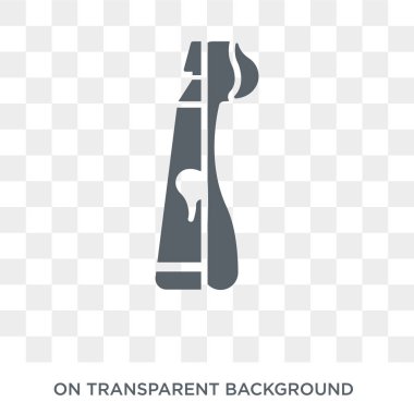 Diş macunu simgesi. Diş hekimi koleksiyonundan şeffaf arka plan trendy düz vektör Diş macunu simgesi. Web ve mobil cihazlar için yüksek kaliteli dolgulu Diş macunu sembolü kullanımı