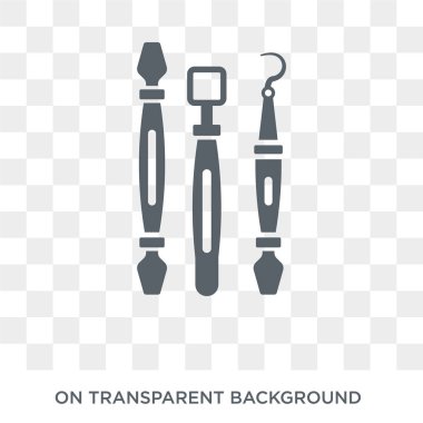 Dentist tools icon. Trendy flat vector Dentist tools icon on transparent background from Dentist collection. High quality filled Dentist tools symbol use for web and mobile