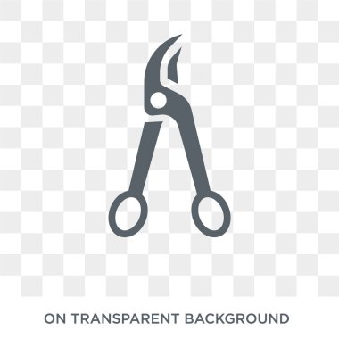 dentist Scissors icon. Trendy flat vector dentist Scissors icon on transparent background from Dentist collection. High quality filled dentist Scissors symbol use for web and mobile