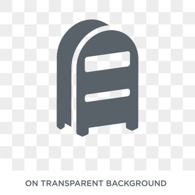 Postbox icon. Postbox design concept from Delivery and logistic collection. Simple element vector illustration on transparent background.