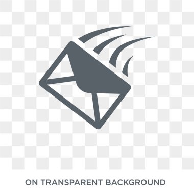 Express mail icon. Express mail design concept from Delivery and logistic collection. Simple element vector illustration on transparent background.