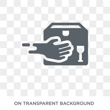 ekspres teslimat simgesi. ekspres teslimat tasarım konseptinden teslim ve lojistik koleksiyon. Basit öğe vektör çizim şeffaf arka plan üzerinde.