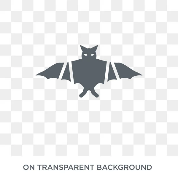 Icono Murciélago Icono Murciélago Vector Plano Moda Sobre Fondo Transparente — Vector de stock