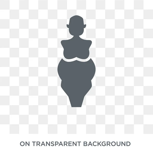 Obesitas Pictogram Trendy Platte Vector Obesitas Pictogram Transparante Achtergrond Uit — Stockvector