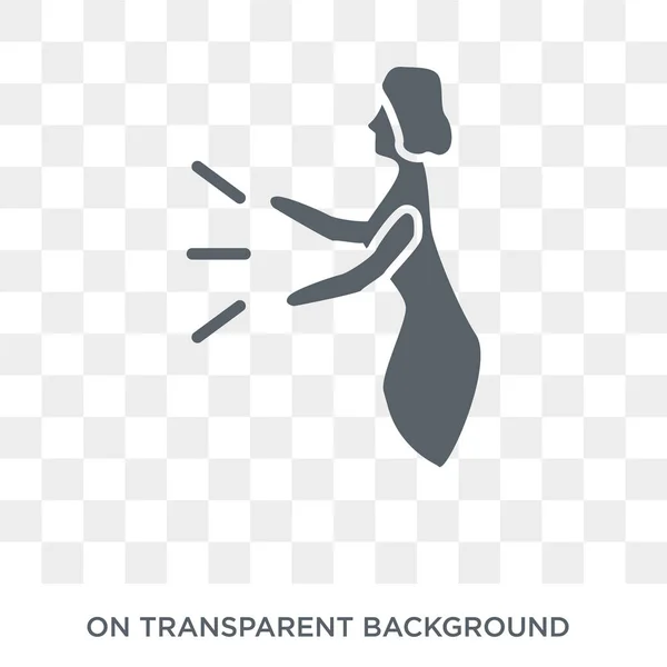 Icono Mioclono Vector Plano Moda Icono Myoclonus Sobre Fondo Transparente — Vector de stock