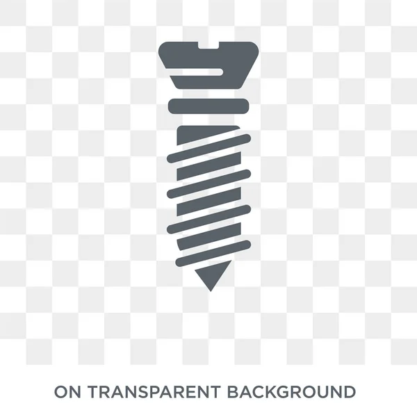 Implant Fixture Icon Trendy Flat Vector Implant Fixture Icon Transparent — Stock Vector