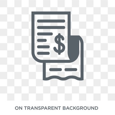 Bill icon. Bill design concept from Delivery and logistic collection. Simple element vector illustration on transparent background.