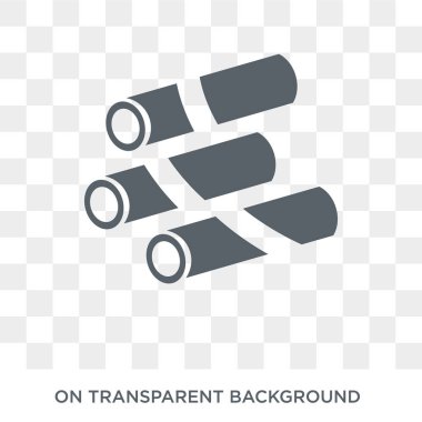 Spring Rolls simgesi. Spring Rolls tasarım konsepti Çin yemeği koleksiyonundan. Basit öğe vektör çizim şeffaf arka plan üzerinde.