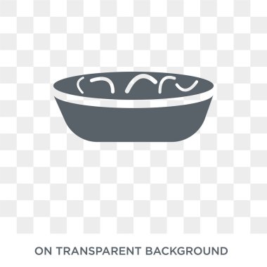 Sha Cha Mian simgesi. Çin Gıda koleksiyonundan Sha Cha Mian tasarım konsepti. Saydam arka planda basit eleman vektör çizimi.