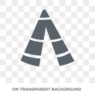 Native American Wigwam icon. Native American Wigwam design concept from American Indigenous Signals collection. Simple element vector illustration on transparent background.