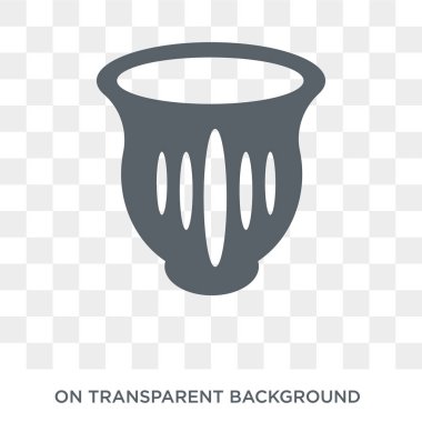 Kızılderili Pot simgesi. Kızılderili Pot tasarım konsepti Amerikan yerli sinyalleri koleksiyonundan. Basit öğe vektör çizim şeffaf arka plan üzerinde.