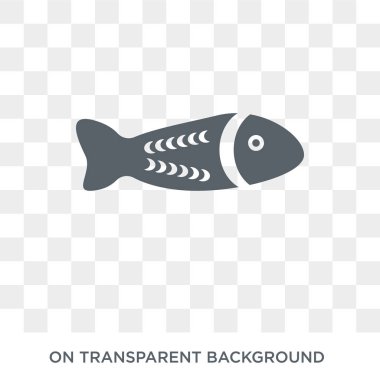 Deniz balık simgesi. Deniz balıkları Avustralya koleksiyonundan kavram tasarlayın. Basit öğe vektör çizim şeffaf arka plan üzerinde.