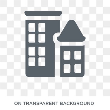 Bo kaap simgesi. Bo kaap tasarım konsepti Afrika Semboller Collection. Basit öğe vektör çizim şeffaf arka plan üzerinde.