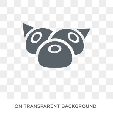 Wontons simgesi. Wontons Çin yemeği koleksiyonundan kavram tasarlayın. Basit öğe vektör çizim şeffaf arka plan üzerinde.