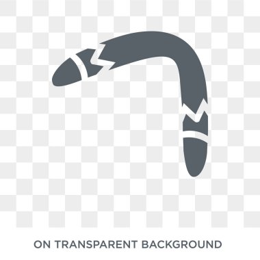 Australian Boomerang icon. Australian Boomerang design concept from Australia collection. Simple element vector illustration on transparent background.