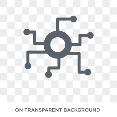 Adem-i merkeziyetçi simgesi. Trendy düz vektör Cryptocurrency ekonomi ve finans koleksiyonundan şeffaf arka plan üstünde kutsal kişilerin resmi Decentralized. Decentralized simge kullanımı web ve mobil için yüksek kaliteli dolu