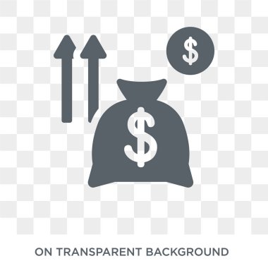 Kripto Invest simgesi. Trendy düz vektör kripto Invest simgesine Cryptocurrency ekonomi ve finans koleksiyonundan şeffaf arka plan. Kripto Invest simge kullanımı web ve mobil için yüksek kaliteli dolu