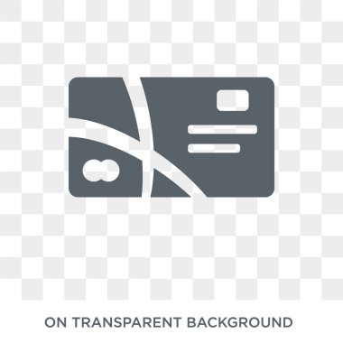 Kart simgesi. Cryptocurrency ekonomisi ve finans koleksiyonundan şeffaf arka plan üzerinde Trendy düz vektör Kart simgesi. Web ve mobil cihazlar için yüksek kaliteli dolu Kart sembolü kullanımı