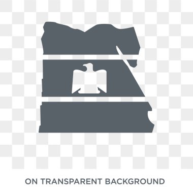 Mısır bayrak simgesi. Trendy düz vektör Mısır ülke bayrakları Collection şeffaf arka plan bayrak simgesi. Yüksek kaliteli Mısır bayrağı simge kullanımı web ve mobil için dolu