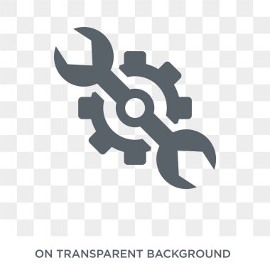 Wrench kutsal kişilerin resmi. Trendy düz vektör Wrench kutsal kişilerin resmi inşaat koleksiyonundan şeffaf arka plan üzerinde. İngiliz anahtarı simge kullanımı web ve mobil için yüksek kaliteli dolu