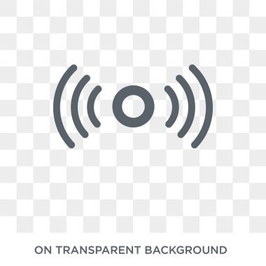 Sinyal simgesi. Sinyal tasarım konsepti iletişim koleksiyonundan. Basit öğe vektör çizim şeffaf arka plan üzerinde.