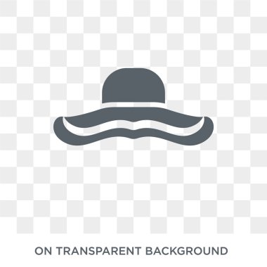 Melon simgesi. Melon tasarım konsepti kıyafetler koleksiyonundan. Basit öğe vektör çizim şeffaf arka plan üzerinde.