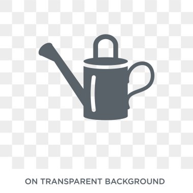 Sulama tenekesi simgesini. Sulama tarım, tarım ve Bahçe koleksiyonu konseptinden tasarlayabilirsiniz. Basit öğe vektör çizim şeffaf arka plan üzerinde.