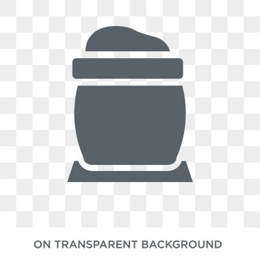 Şeker simgesi. Şeker tasarım konsepti tarım, tarım ve Bahçe koleksiyonu. Basit öğe vektör çizim şeffaf arka plan üzerinde.