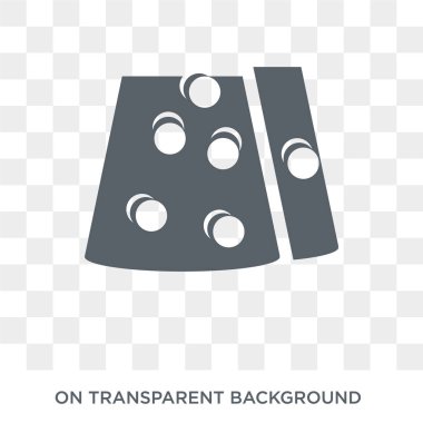 Peynir simgesi. Peynir tasarım konsepti tarım, tarım ve Bahçe koleksiyonu. Basit öğe vektör çizim şeffaf arka plan üzerinde.