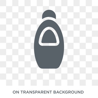 Deterjan simgesi. Trendy düz vektör deterjan simgesi toplama temizlik üzerinden saydam arka plan. Yüksek kalite deterjan simge kullanımı web ve mobil için dolu