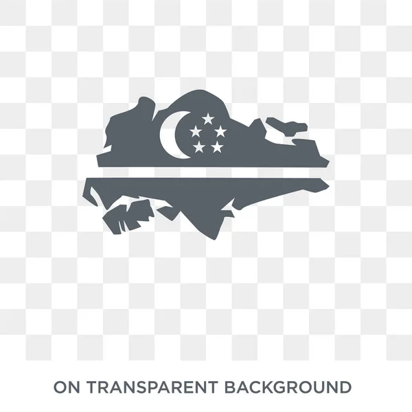 新加坡国旗图标 时尚的平面矢量新加坡国旗图标透明背景从国家国旗集合 高质量的填充新加坡标志符号用于网络和移动 — 图库矢量图片