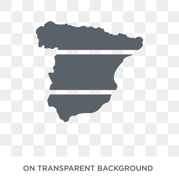 Spanien Flaggikonen Trendiga Platt Vektor Spanien Flaggikonen Transparent Bakgrund Från — Stock vektor