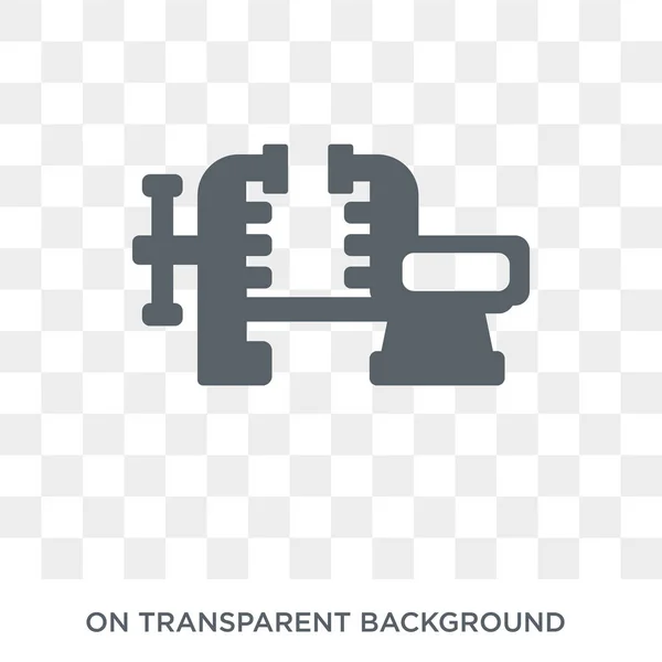 Icono Vise Moderno Icono Vector Plano Vise Sobre Fondo Transparente — Vector de stock