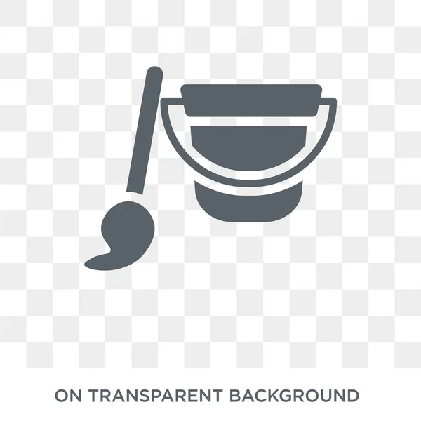 Garbage Icon Trendy Flat Vector Garbage Icon Transparent Background Cleaning — Stock Vector