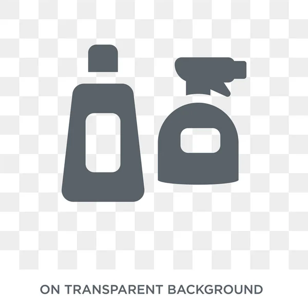 Cleaning Products Icon Trendy Flat Vector Cleaning Products Icon Transparent — Stockový vektor