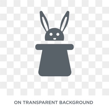 Sirk tavşan simgesi. Sirk tavşan sirk koleksiyonundan kavram tasarlayın. Basit öğe vektör çizim şeffaf arka plan üzerinde.