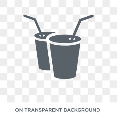 Drink icon. Trendy flat vector Drink icon on transparent background from Cinema collection. High quality filled Drink symbol use for web and mobile