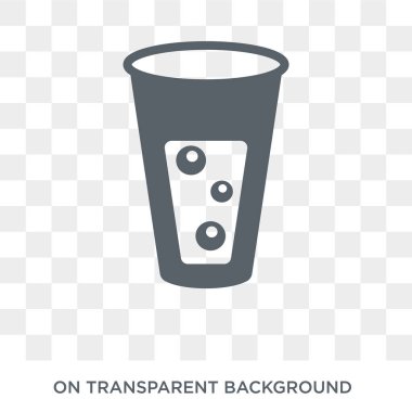 Soda simgesi. Soda tasarım konsepti Noel koleksiyonundan. Basit öğe vektör çizim şeffaf arka plan üzerinde.