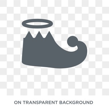 christmas shoe icon. christmas shoe design concept from Christmas collection. Simple element vector illustration on transparent background.