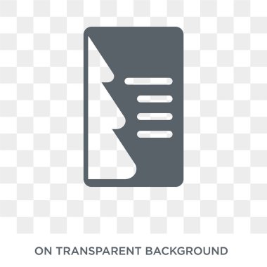 Noel kartı simgesi. Noel kartı tasarım konsepti Noel koleksiyonundan. Basit öğe vektör çizim şeffaf arka plan üzerinde.