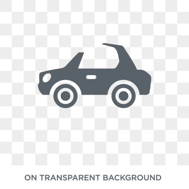 Araba yumuşak üst simge. Araba yumuşak en iyi tasarım konsepti araba parçaları koleksiyonundan. Basit öğe vektör çizim şeffaf arka plan üzerinde.