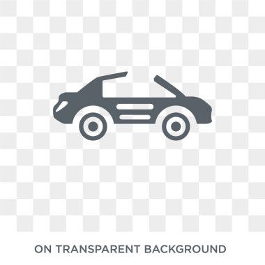 araba çatı simgesi. araba çatı tasarım konsepti araba parçaları koleksiyonundan. Basit öğe vektör çizim şeffaf arka plan üzerinde.