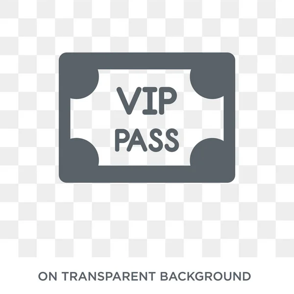 Εικονίδιο Vip Pass Μοντέρνα Επίπεδη Διάνυσμα Vip Περάσει Εικονίδιο Διαφανές — Διανυσματικό Αρχείο
