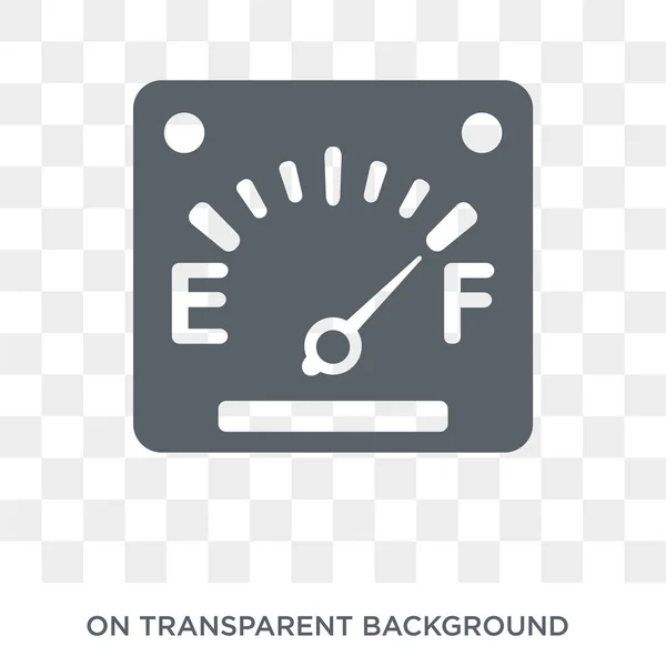 Auto Benzine Gauge Pictogram Auto Benzine Gauge Ontwerpconcept Uit Auto — Stockvector