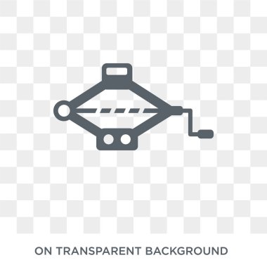 car jack icon. car jack design concept from Car parts collection. Simple element vector illustration on transparent background.