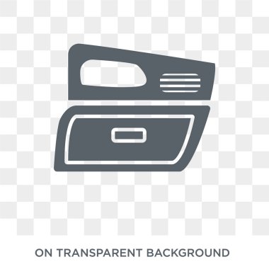 arabanın torpido simgesi. arabanın torpido tasarım konsepti araba parçaları koleksiyonundan. Basit öğe vektör çizim şeffaf arka plan üzerinde.